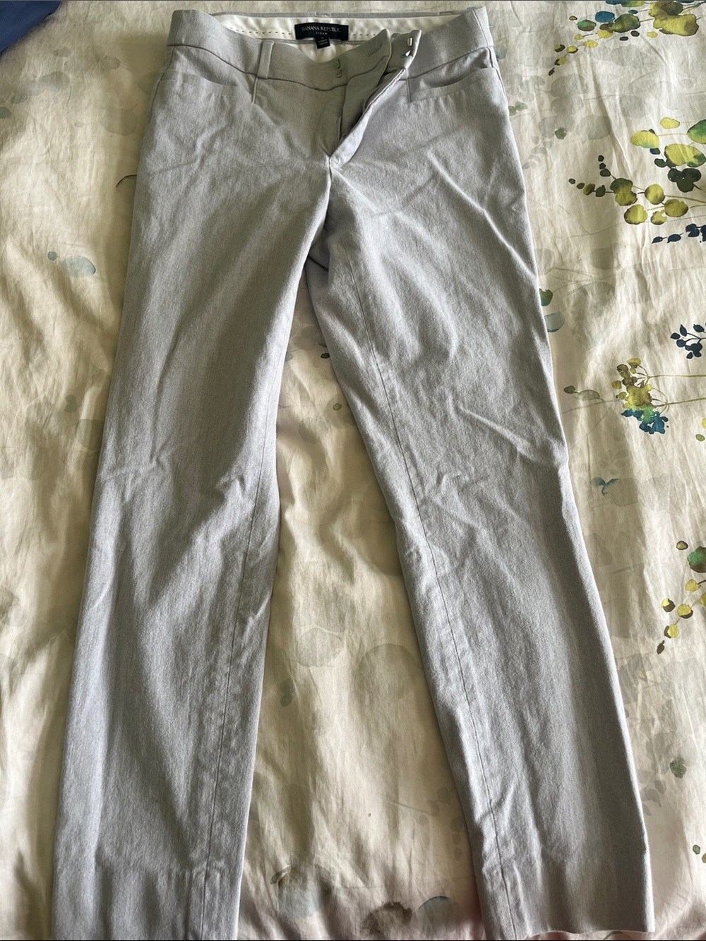 Banana Republic Light Gray Slim Dress Chinos